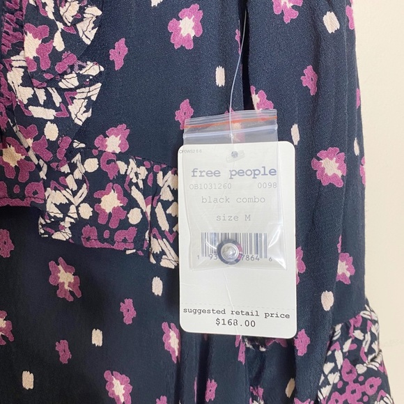 {Free People} floral midi tea dress - Picture 3 of 10